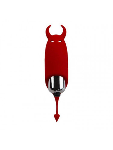 Красный вибростимулятор Devol Mini Vibrator - 8,5 см.