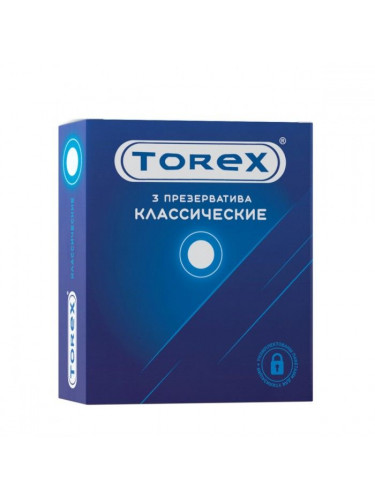 Гладкие презервативы Torex Классические - 3 шт.
