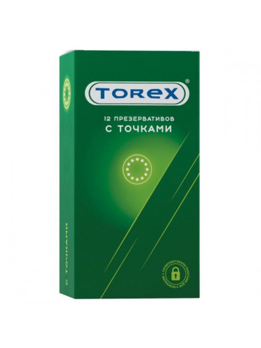 Текстурированные презервативы Torex С точками - 12 шт.