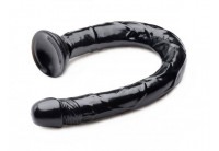 Черный анальный фаллоимитатор Hosed Realistic Anal Dildo - 50,8 см.