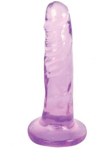Фиолетовый фаллоимитатор Slim Stick Dildo - 15,2 см.