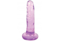 Фиолетовый фаллоимитатор Slim Stick Dildo - 15,2 см.