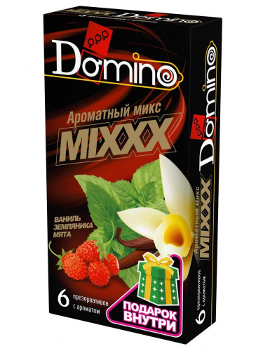 Ароматизированные презервативы DOMINO Ароматный микс - 6 шт.