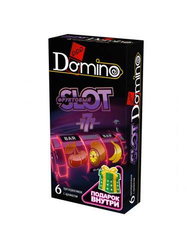 Ароматизированные презервативы DOMINO Фруктовый слот - 6 шт.