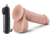 Телесный вибратор THE GOALIE 8INCH DILDO - 20,3 см.