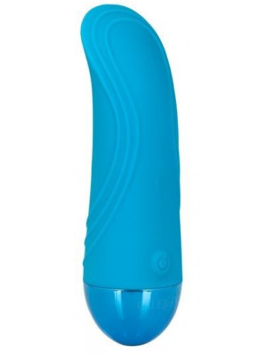 Голубой мини-вибратор Tremble Tickle - 12,75 см.