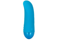Голубой мини-вибратор Tremble Tickle - 12,75 см.