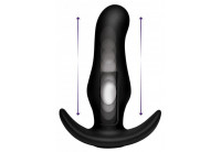 Черная анальная вибропробка Kinetic Thumping 7X Prostate Anal Plug - 13,3 см.
