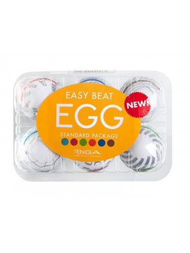 Набор из 6 мастурбаторов Tenga EGG III с различным рельефом