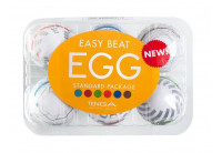 Набор из 6 мастурбаторов Tenga EGG III с различным рельефом