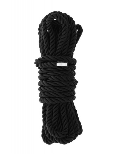 Черная веревка для шибари DELUXE BONDAGE ROPE - 5 м.