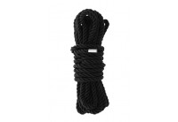 Черная веревка для шибари DELUXE BONDAGE ROPE - 5 м.