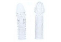 Комплект из 2 прозрачных насадок на пенис PENIS EXTENDER PACK