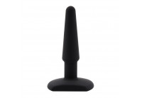 Черная анальная втулка Silicone Butt Plug 4 - 11 см.