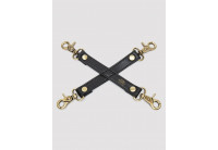 Черный фиксатор для манжет Bound to You Faux Leather Hogtie