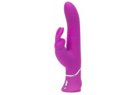 Лиловый вибратор Curve Thrusting Rechargeable Rabbit Vibrator - 24,1 см.