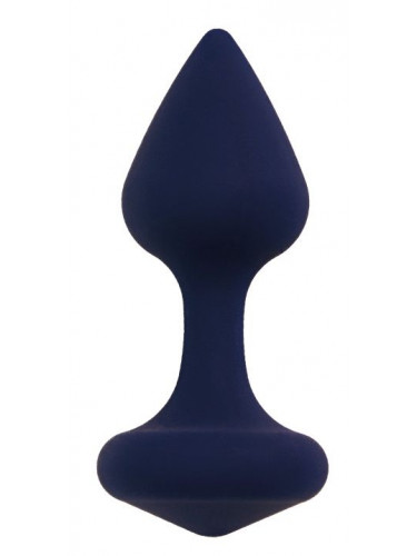 Темно-синяя анальная пробка Exo L - 9,6 см.