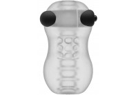 Прозрачный мастурбатор с вибропулей GoodHead Vibrating Helping Head Pro