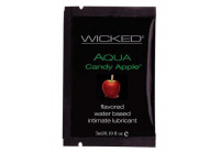 Лубрикант с ароматом сахарного яблока Wicked Aqua Candy Apple - 3 мл.