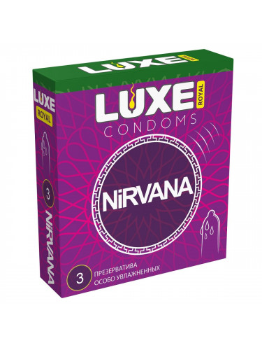 Презервативы с увеличенным количеством смазки LUXE Royal Nirvana - 3 шт.