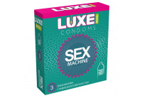 Ребристые презервативы LUXE Royal Sex Machine - 3 шт.