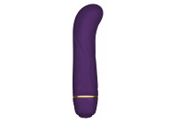 Фиолетовый G-стимулятор с вибрацией Mini G Floral - 10 см.