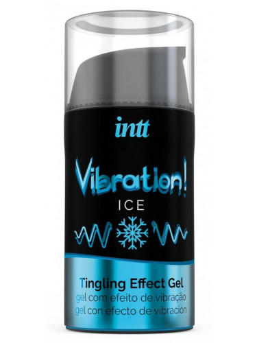 Жидкий интимный гель с эффектом вибрации Vibration! Ice - 15 мл.