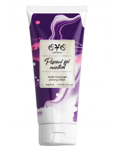 Интимная смазка на водной основе с пролонгирующим эффектом OYO Personal Gel Menthol - 50 мл.