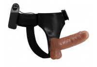 Страпон на трусиках с вибрацией Ultra Passionate Harness - 16 см.