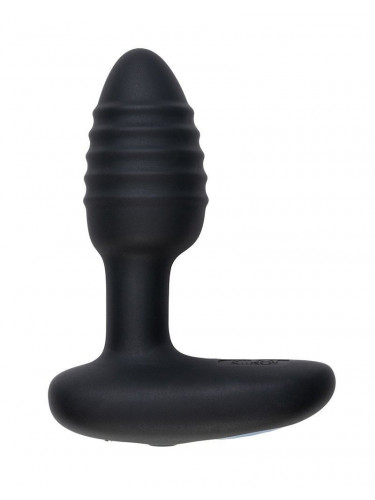 Черный интерактивный вибратор OhMiBod Lumen for Kiiroo с подсветкой - 10,2 см.