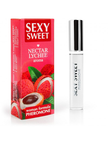 Парфюмированное средство для тела с феромонами Sexy Sweet с ароматом личи - 10 мл.