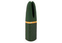 Зеленый вибратор Luxurious Split Tip Vibrator - 13,1 см.