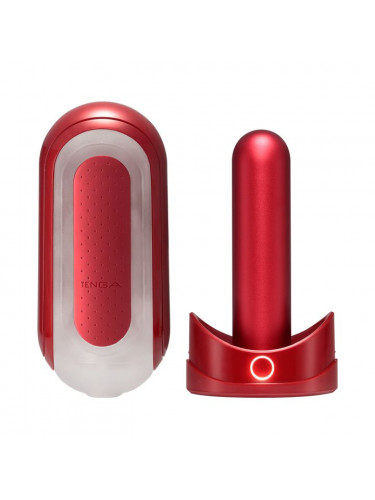 Красный мастурбатор Flip Zero Red Warmer с подогревом