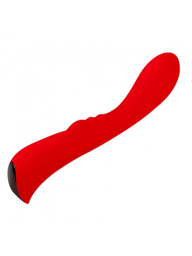 Красный вибромассажер 6 Silicone G-Spot Fun - 19,1 см.