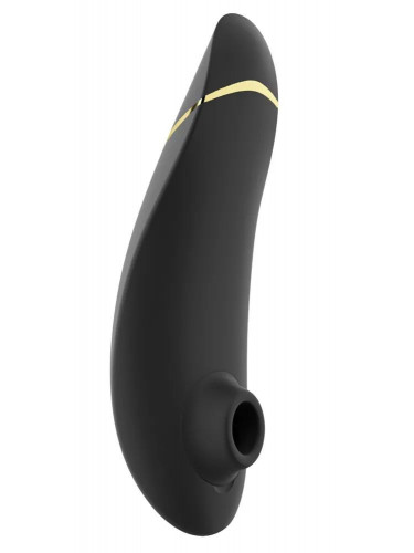 Черный клиторальный стимулятор Womanizer Premium 2