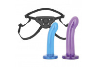Страпон унисекс Beginners Strap-On с 2 насадками - 15 и 13 см.