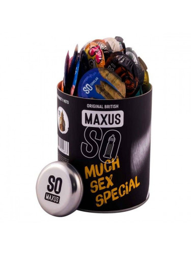 Текстурированные презервативы в кейсе MAXUS So Much Sex - 100 шт.