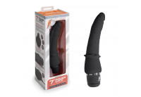 Черный анальный вибратор 7 Slim Anal Realistic Vibrator - 20 см.
