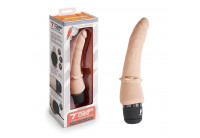 Телесный анальный вибратор 7 Slim Anal Realistic Vibrator - 20 см.