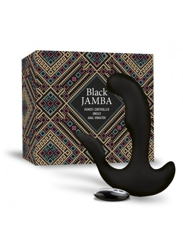 Универсальный анальный массажер Black Jamba Anal Vibrator - 12 см.
