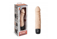 Телесный вибратор-реалистик 6.5 Girthy Realistic Vibrator - 19 см.