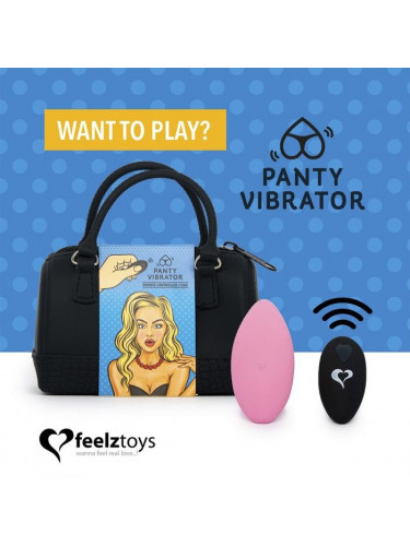 Розовый вибромассажер в трусики с пультом ДУ Panty Vibe Remote Controlled Vibrator