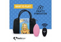 Розовый вибромассажер в трусики с пультом ДУ Panty Vibe Remote Controlled Vibrator