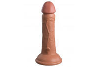 Кофейный фаллоимитатор 6 Silicone Dual Density Cock - 17 см.
