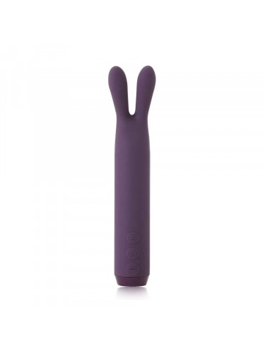 Фиолетовый вибратор с ушками Rabbit Bullet Vibrator - 8,9 см.