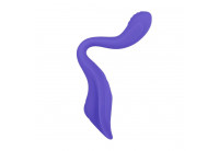 Фиолетовый гибкий вибростимулятор с пультом ДУ Anywhere Vibe