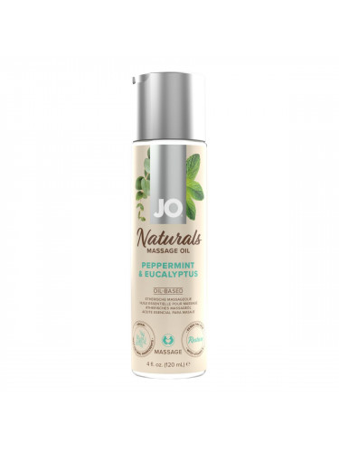 Массажное масло с ароматом перечной мяты и эвкалипта JO Naturals Peppermint Eucalyptus - 120 мл.
