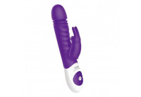 Фиолетовый вибратор-кролик The Sonic Rabbit - 22 см.