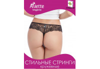 Стильные кружевные трусики-стринги + презервативы