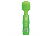 Светящийся в темноте жезловый мини-вибратор с кристаллами Mini Massager Glow In The Dark